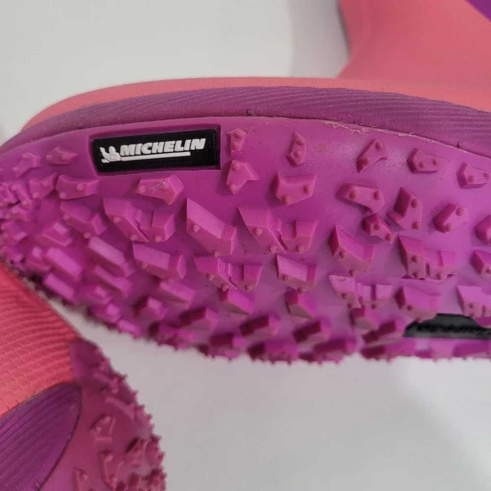 Under Armour Fat‎ Tire Rain Boots Pink Purple Michelin Sole 1273028-577 Youth 5Y